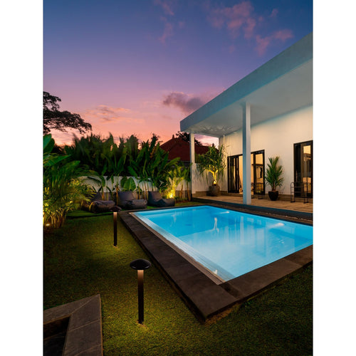 Nova Luce NEMO Buitenpaal 40 cm, donker antraciet, LED 5W 424lm 3000K IP65