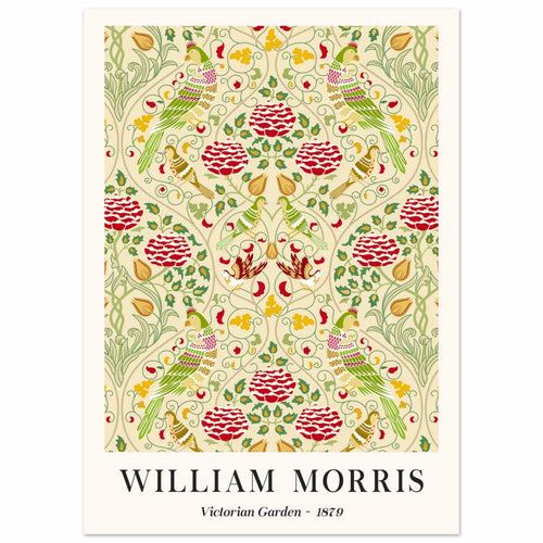 Artfulprints Poster William Morris - Victorian garden 1879   - 50x70 cm - Groen