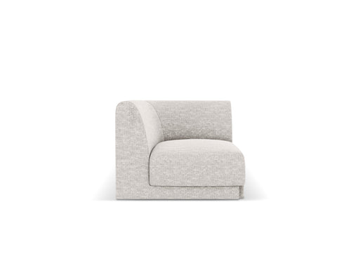 Micadoni Hoekmodule Miley chenille lichtgrijs - 90x90x70cm