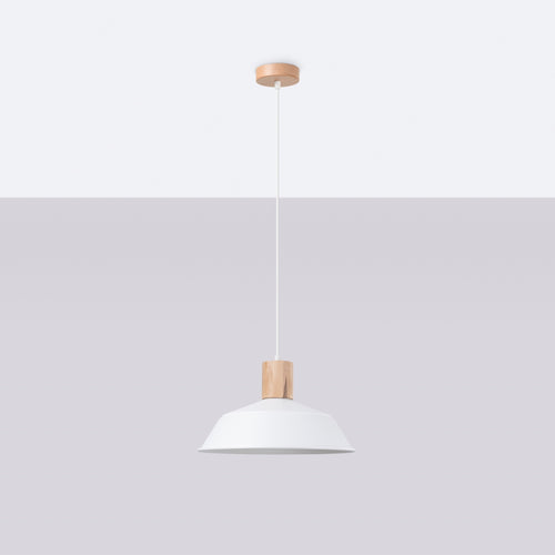 Sollux Lighting Hanglamp FANO wit - 34x34x120cm