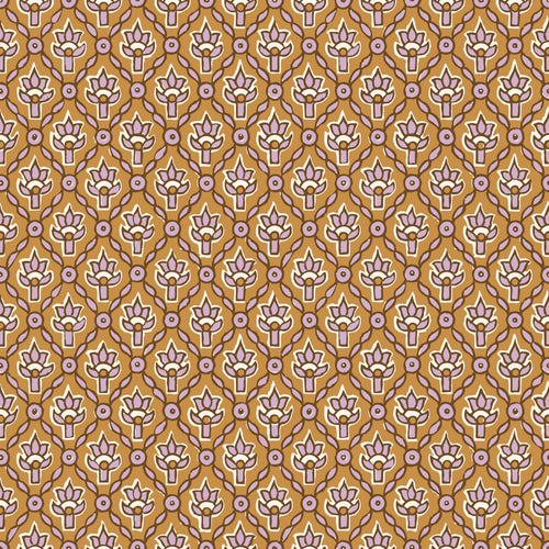 ESTAhome behang vintage bloemen bruin en lila paars - 50 x 900 cm - 131541 - vtwonen shop