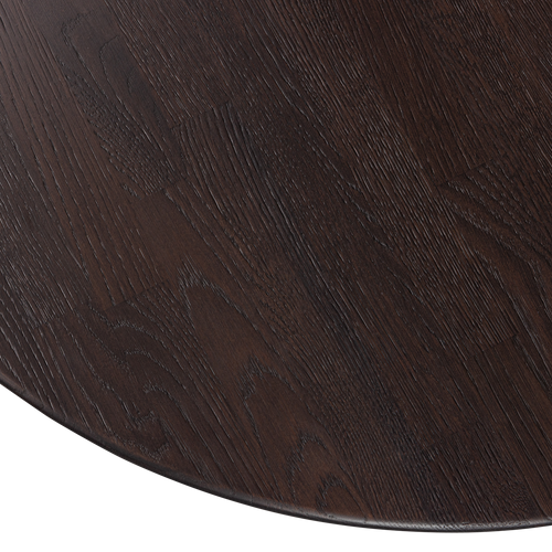 WOOOD eettafel rond vingerlas Tablo - Eiken - Mystic Brown - Ø120 - vtwonen shop