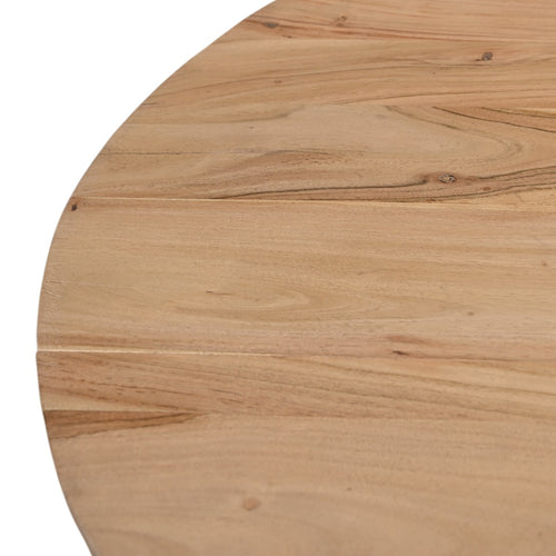 Giga Meubel Eettafel Seppe - Rond - Acaciahout - 120cm