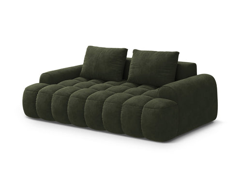 Cosmopolitan Design Bank Linz 3-zits, flueel groente - 100x200x84cm