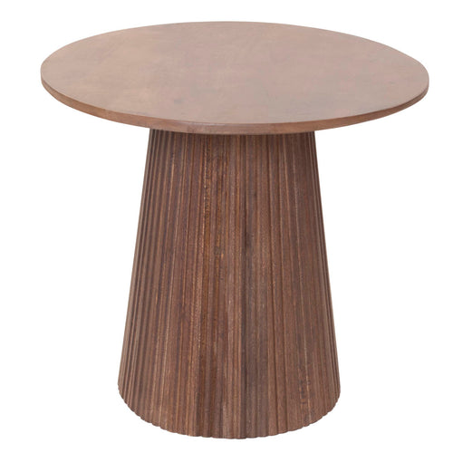 Giga Meubel Bijzettafel Salvador - Donkerbruin Hout - 50x50x46cm - vtwonen shop