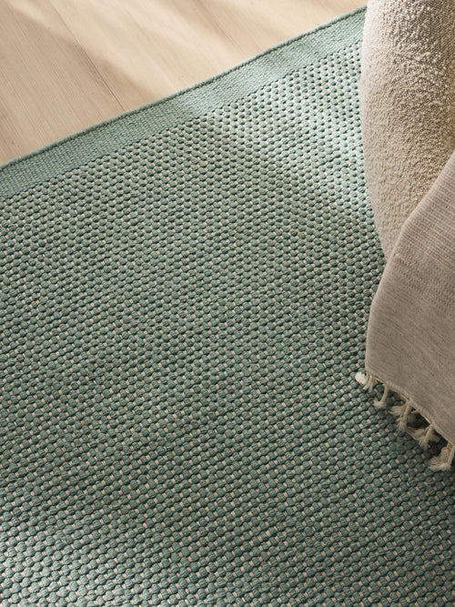 benuta wollen vloerkleed Rocco - groen - 170x240 cm
