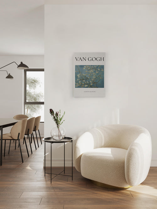 Canvas 60x40 Afdruk Amandelbloesem Van Gogh