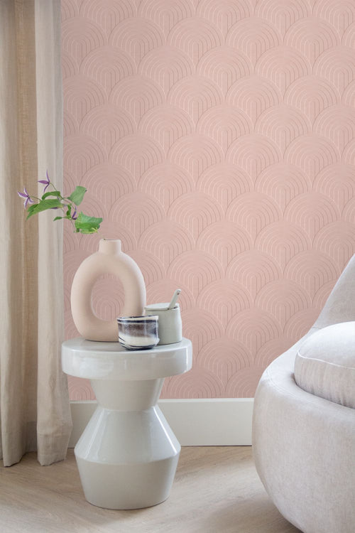 ESTAhome behang 3D-motief roze - 53 cm x 10.05 m - 131108