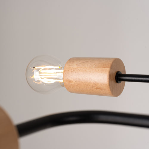 Sollux Lighting Kroonluchter TIMBO 4 zwart - 75x58x16,5cm