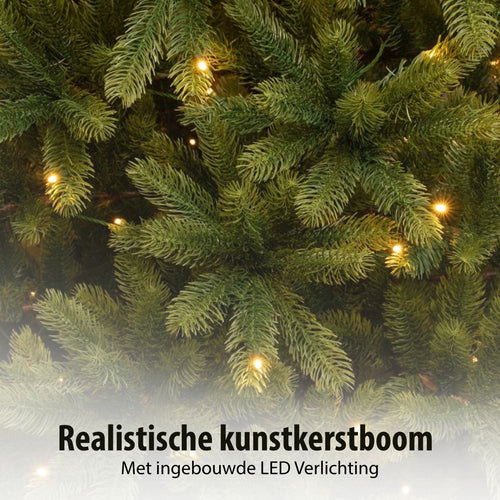 Black Box Trees Nagoya Kerstboom - Kunstboom met LED Verlichting en Scharnierconstructie - Kerstversiering voor Binnen met Natuurlijke Uitstraling -
