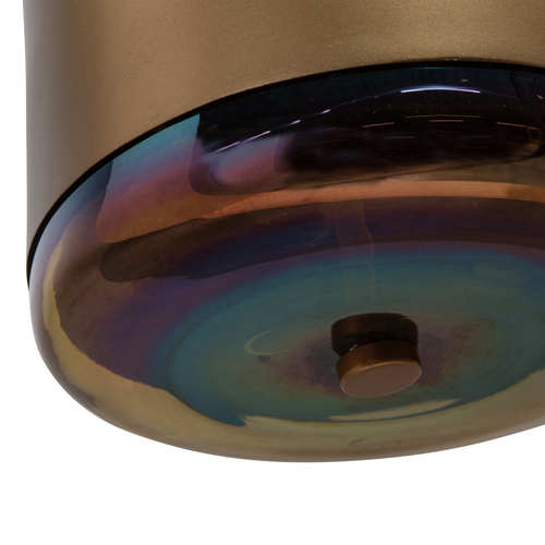 WOOOD hanglamp verticaal Safa  - Metaal/Glas - Brass - 60x20x20 - vtwonen shop