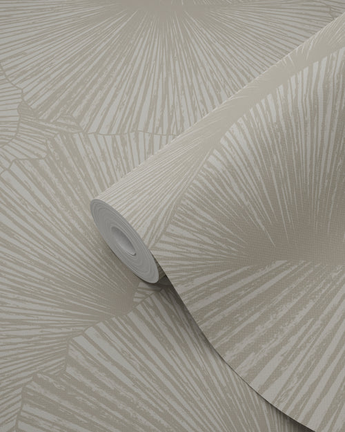 Origin Wallcoverings behang 3D-motief bladeren taupe - 50 x 900 cm - 348007 - vtwonen shop