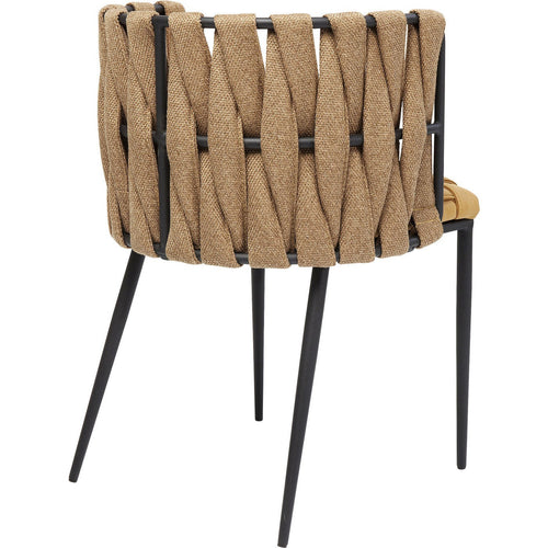Kare Design Stoel met armleuningen Cheerio geel