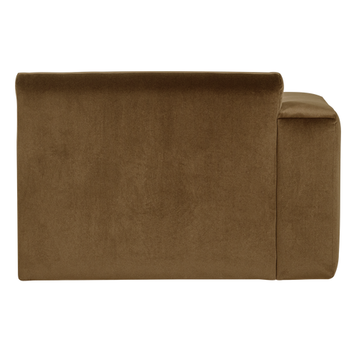 WOOOD chaise longue bank links Mojo Base - Velvet - H.geel - 74x112x162
