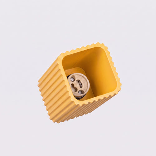 Sollux Lighting Plafondlamp RAYO 10 geel - 6x6x10cm