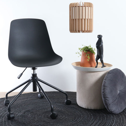 Nolon Nout-Pip Bureaustoelen Set van 2 - Zwart - Zwart Onderstel - vtwonen shop