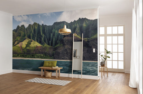 Sanders & Sanders fotobehang landschap met water groen en blauw - 400 x 280 cm - 612601