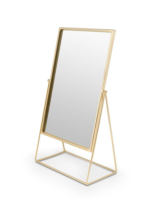 vtwonen Spiegel op standaard - Goud - 42.7cm - vtwonen shop