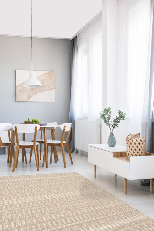 AFK Living vloerkleed Luna - voor binnen en buiten - beige - 200 x 290 cm - vtwonen shop