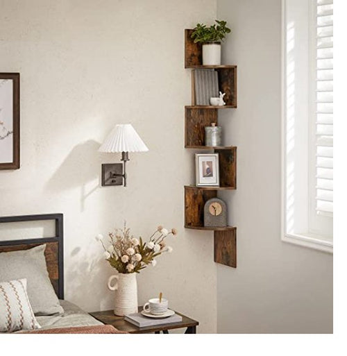 Furnilux Wandrek Bolt - Bruin - 19,5x19,5x123 cm - vtwonen shop