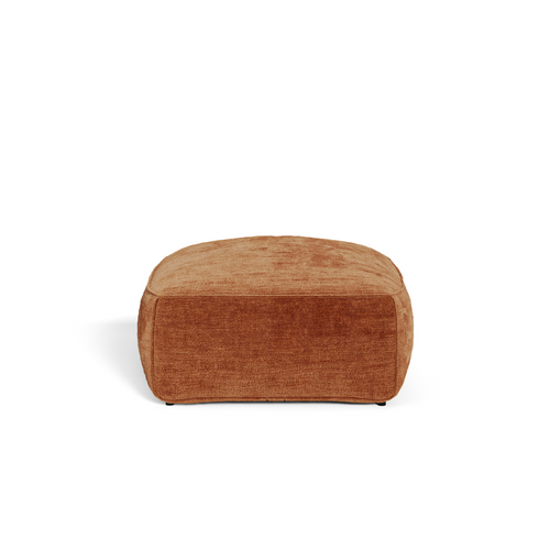 Premium Interiors - Zitzak LOMI - gewaafd fluweel terracotta 75cm