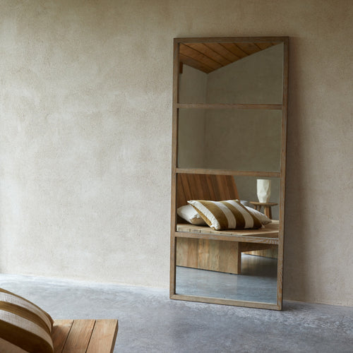 Tikamoon Spiegel van massief eikenhout 160 x 70 cm - Naturel