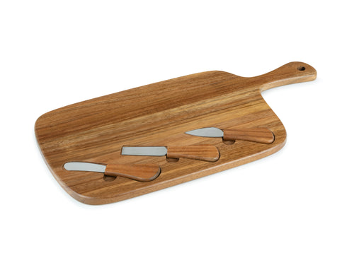 Leopold Vienna - Kaasplank Oviedo met 3 mesjes - Acacia - vtwonen shop