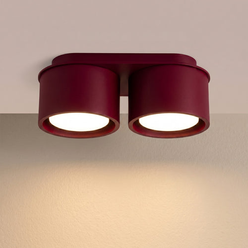 Sollux Lighting Plafondlamp MODO 2 bordeaux Gx53 - 21x10x8cm