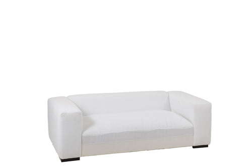 J-Line onderstel Zetel + 5 Kussens Monaco - textiel - wit