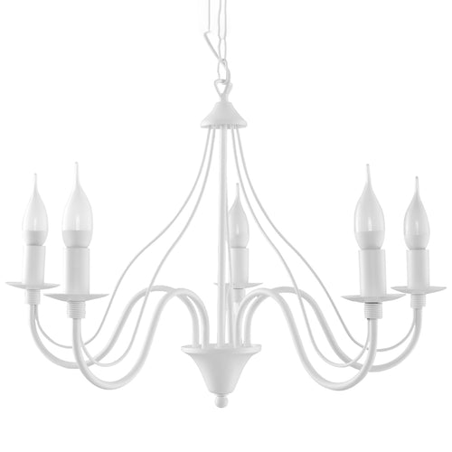 Sollux Lighting Kroonluchter MINERWA 5 wit - 60x60x80cm