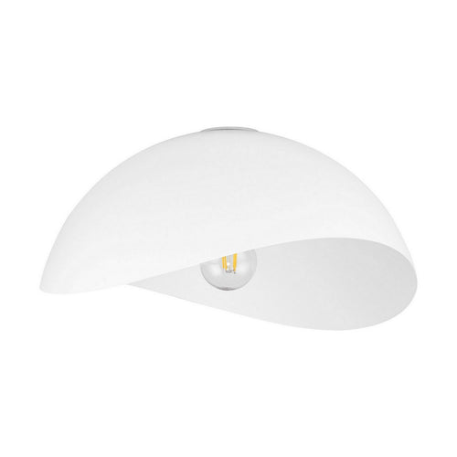 Nova Luce OPSI Plafondlamp met komvormige armatuur van 40 cm, halfverzonken, zandwit, E27 fitting, 1x12W