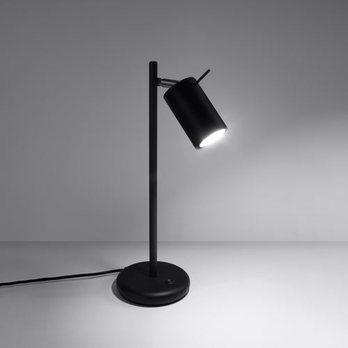 Sollux Lighting Tafellamp RING zwart - 14,5x19,5x43cm