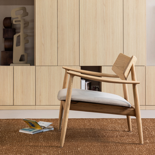 WOOOD fauteuil Bask - Eikenhout - Naturel - 72x69x70