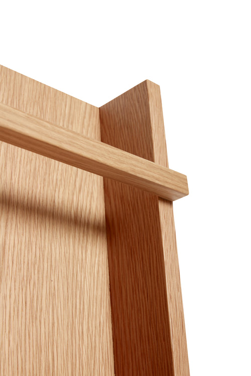 Hübsch tijdschriftenhouder Vertigo - mdf/oak veneer/oak wood - 11x34xh105cm