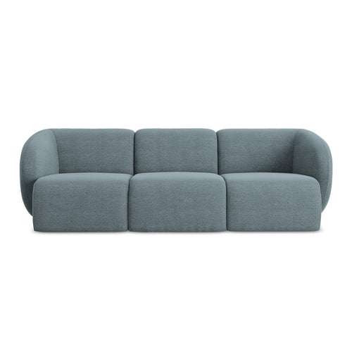 LaMiaSofa 3-zits bank Cervo - bouclé - jeans - 244x94x75