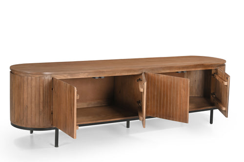 Livingfurn tv-meubel Noor Natural - 210cm - mangohout