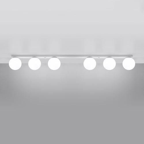 Sollux Lighting Plafondlamp YOLI 6 wit - 120x12x14,5cm