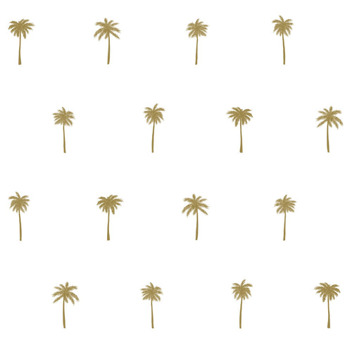 ESTAhome behang palmbomen wit en goud - 53 cm x 10.05 m - 139158
