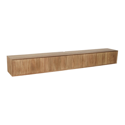 StarFurn Zwevend Tv-meubel Madison - Naturel Hout - 280x35x30cm - vtwonen shop