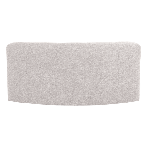 WOOOD eetbank halfronde hoek rug Mojo Base - Bouclé - Ecru - 83x152x76