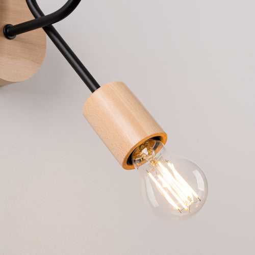 Sollux Lighting Wandlamp EMBER zwart - 10x19x24cm
