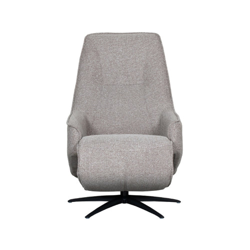 LABEL51 Fauteuil Odense Elektrisch - Grijs Bouclé - Draaibaar
