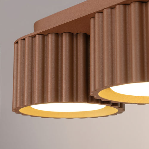 Sollux Lighting Plafondlamp AURA 3 mokka Gx53 - 32,5x10x8cm