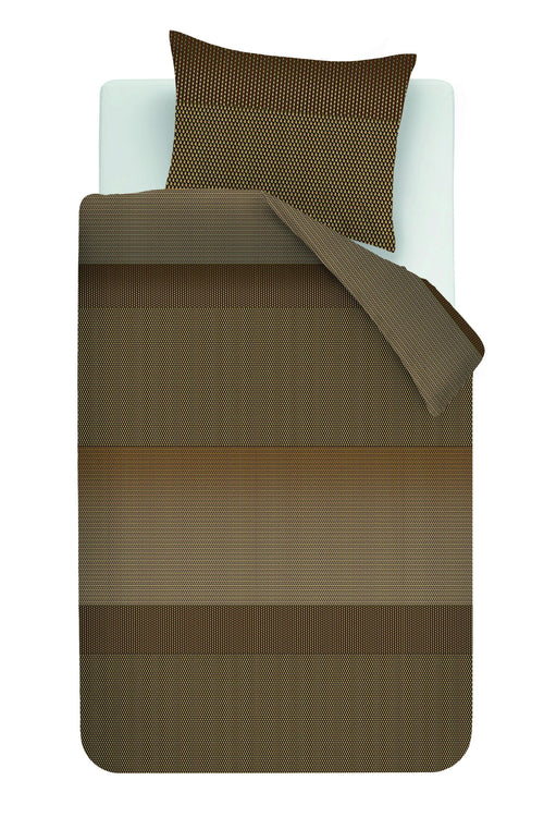 Kardol Dekbedovertrek Tercio - 140 x 200/220 cm - Goud