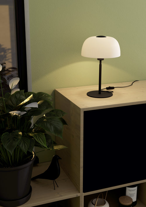 EGLO tafellamp Solo 2 - e27 - 41,5 cm - zwart/wit