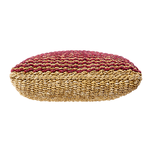 Sia Deco Vloerkussen - rood - jute - 60x60 - vtwonen shop