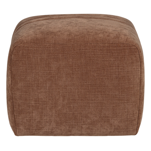 WOOOD hocker Omaire - Chenille - Roestbruin