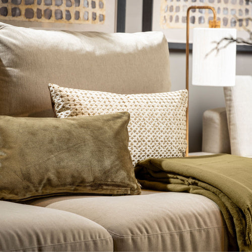 Hoii sierkussen Filippa - 40x60 cm - Geometrisch - Bruin - vtwonen shop