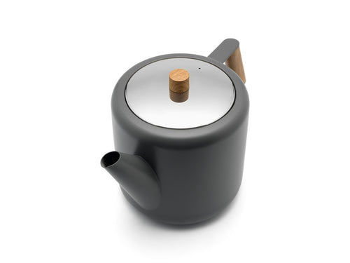 Bredemeijer - Theepot Duet Design Boston 1,1L grijs - vtwonen shop