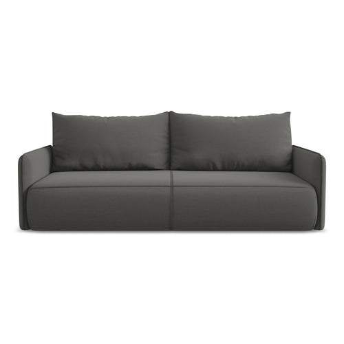 LaMiaSofa 3-zits slaapbank Palermo - velours - staal - 216x105x86